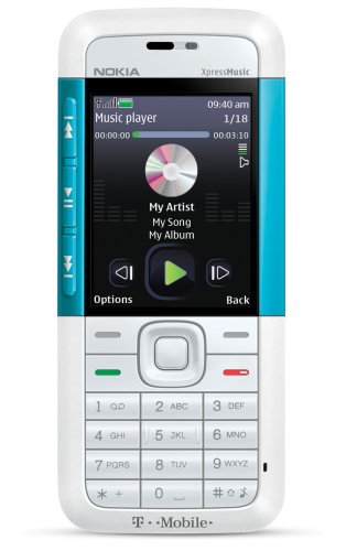 Nokia 5310 XpressMusic Phone, White/Aqua (T-Mobile)