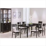 Cimarron 7 Piece Rectangularr Dining Set in Rich Cappuccino