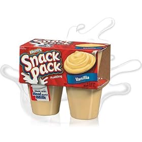 Hunts Snack Pack Vanilla Pudding