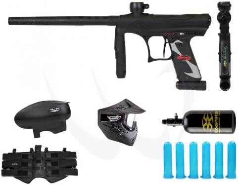 Tippmann Crossover Electronic Paintball Gun Black Valken Elite Package