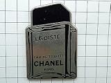 限定レア美品ピンズ◆シャネル香水エゴイスト銀色壜型ピンバッジ CHANEL 限定