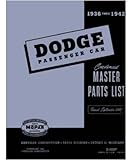 IMAGE OF 1936 1939 1940 1941 1942 DODGE Parts Book List Guide
