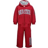 Ohio State Buckeyes Toddler Scarlet Rush Full Zip Hoody & Sweatpants Set