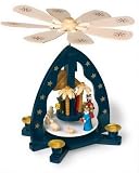 Pyramide de Noël avec crèche