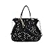 Korean Style Women's Black With Glitter Sequins Shoulder Bag Handbag