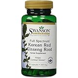 Swanson Premium Full-Spectrum Korean Red Ginseng Root 400 mg, 90 Capsules