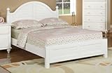 Beautiful Twin Bed in White Finish Set PDS f90063t