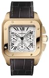 Cartier Santos 100 Chronograph Rose Gold Men's Watch W20131Y1