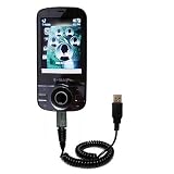 Coiled Power Hot Sync and Charge USB Data Cable w/ Tip Exchange for the HTC Shadow II - Gomadic Brand