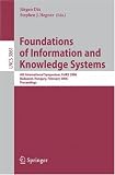 Review Springer  / Foundations of Information and Knowledge Systems: 4th International Symposium, FoIKS 2006, Budapest, Hungary, February 14-17, 2006, Proceedings