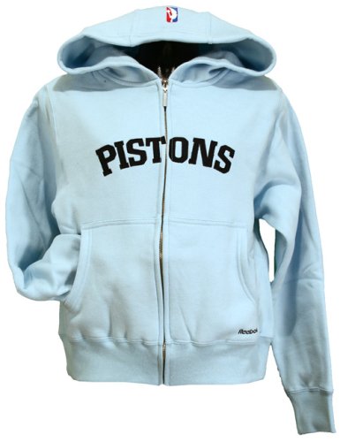 Detroit Pistons NBA-4-Her Junior Womens Hooded Sweatshirt - Glam Hoodie Blue
