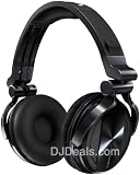 Pioneer HDJ-1055-K Professional DJ Headphones - Black Chrome