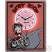 Betty Boop Motorcycle Tin Neon Clock
