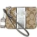 Coach Heritage Stripe Wristlet Case Bag 41659 Silver