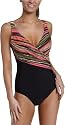 Christina Women's One Piece Crossover, Long Torso Swimsuit