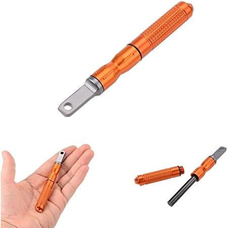 D3508 Waterproof Emergency Fire Starter with Replaceable Ferrocerium Rod (Orange)