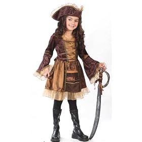 Sassy Victorian Pirate Child Costume