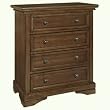 Westwood Design Waverly 4 Drawer Chest, Chocolate Mist