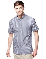 Blue Harbour Pure Cotton Highlight Striped Shirt