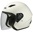 AFX Solid Adult FX-43 Touring Cruiser Motorcycle Helmet w/ Free B&F Heart Sticker - Pearl White
