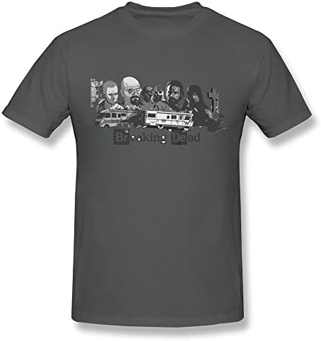 Breaking Bad Heisenberg The Walking Dead Guy Crew Neck Tshirts XS DeepHeather