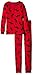 Little Blue House by Hatley Boys' Kids PJ Set- Moose On Red