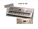 Huntington 61 Keys Keyboard Full Size Student Electronic Digital Piano - with AC Adapter (Includes eLessons & DirectlyCheap(TM) Translucent Blue Medium Pick)
