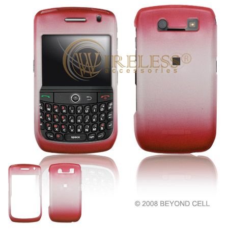 Blackberry Curve 8900 Javelin Cell Phone 2 Tone Ice Red Protective Case Faceplate Cover