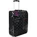 Loungefly Hello Kitty Black Embossed Rolling Luggage (Black)
