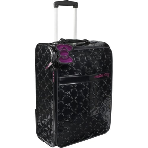Sales Loungefly Hello Kitty Black Embossed Rolling Luggage