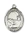 Sterling Silver St. Christopher Sports Fishing Medal Pendant with 24 Stainless Steel Chain in Gift Box