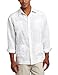 Cubavera Men's Long Sleeve Embroidered Guayabera Shirt, Bright White, X-Large