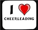 I Love Cheerleading Decorated Mouse Pad