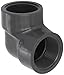 Spears 808 Series PVC Pipe Fitting, 90 Degree Elbow, Schedule 80, 1/4