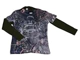 American Apparel 2 Pack for Kids - Baby Rib Long Sleeve Tee in Olive (size 2T) and Buddah Burnout Tee - Ships in 24 Hours!