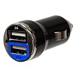 Hanwha USB 2�|�[�g���� USB�J�[�`���[�W���[ ���o��2.1A�|�[�g���ڂ�iPad�̏[�d�ɂ��Ή�!  UMA-2USBCA21