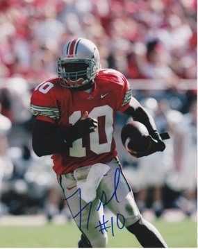 Troy Smith Autographed Ohio State Buckeyes 8x10 Photo -2006 Heisman Trophy Winner