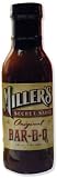 Bar-B-Q Sauce, Miller's Secret Sauce Original Recipe, 13oz. Glass Jar