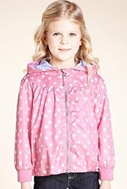 Long Sleeve Hooded Spotted Jacket