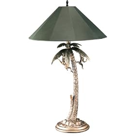 Swaying Palm Tree with Monkeys Table Lamp by Frederick Cooper