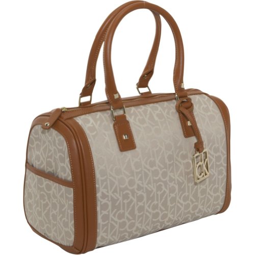 Calvin Klein Hudson Logo Zip Satchel