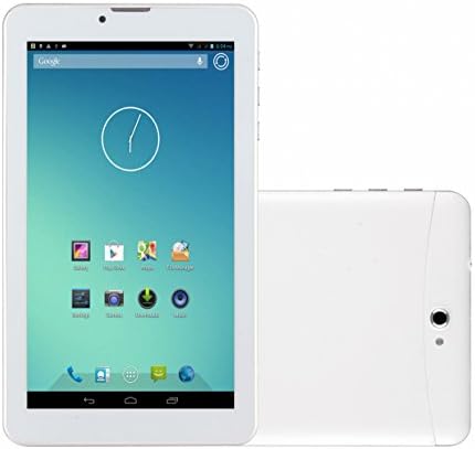 yj GOLDEN 7" Dual Core 3g Phablet, Android Phone Tablet, Android 4.4 Kitkat, Bluetooth 4.0, 1024 X 600 Hd Screen, Dual Camera with Flash, Unlocked Gsm, w/ Dual Sim Card Slot, 2g/3g Phablet(Golden)