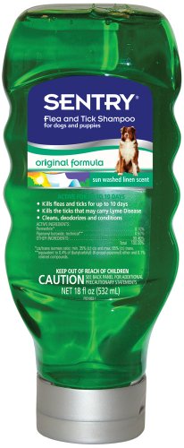 Sentry Original Flea and Tick Shampoo Dog Sunwashed Linen 18-Ounce