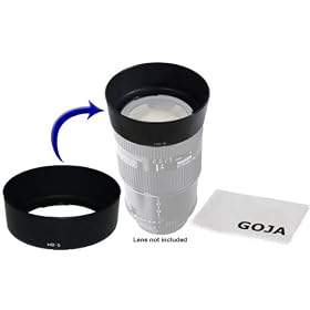 High Quality Lens Hood for Nikon 35-105MM F 3.5-4.5 D for Nikon HB-5 + 1 Ultra Fine Microfiber... by Goja
