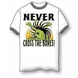 Never Cross the Bones Ringer T-Shirt