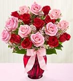 Valentine's Day Flowers by 1-800-Flowers - Shades of Pink and Red - Large