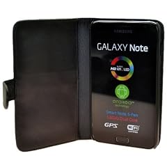 Book-Style Handytasche fuer - Samsung Galaxy Note (N7000) - Tasche Etui Huelle Schutzhuelle (Spezielle Anfertigung) + Gratis Displayschutzfolie