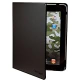 CrazyOnDigital Black Leather Case For Apple iPad
