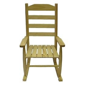 Beck Children's Wooden High Back Rocking Chair