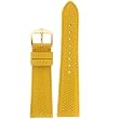 Watch Band Genuine Leather Lizard Grain Yellow 18mm
